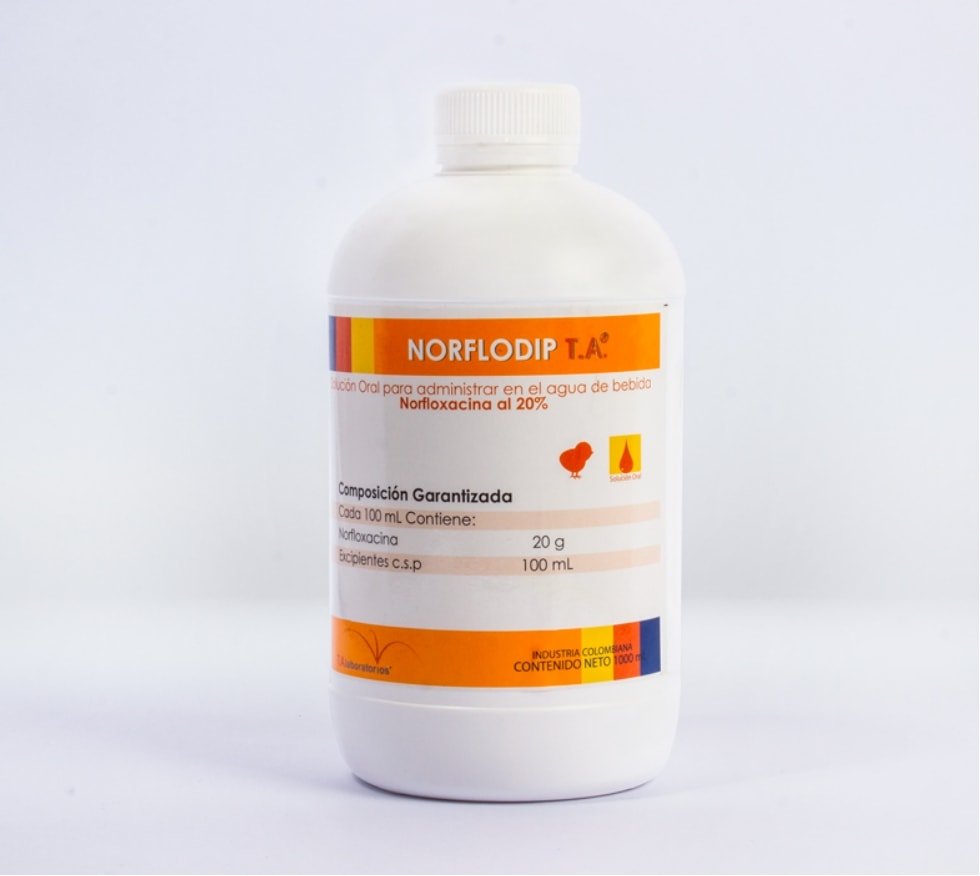 productos veterinarios para gallinas-productos veterinarios para cerdos-Laboratorios TA -Producto NORFLODIP